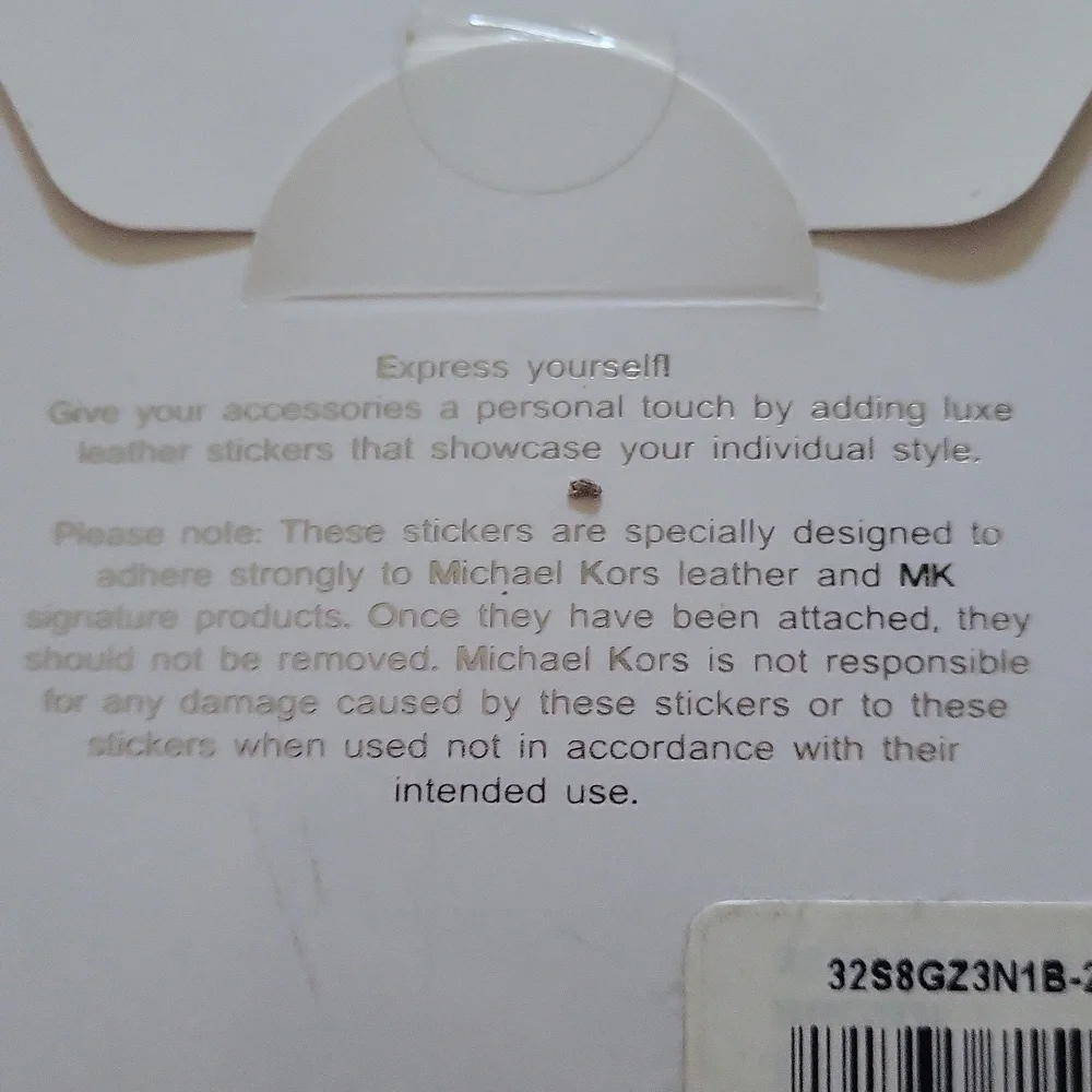 Michael Kors Black Phone Pocket Sticker